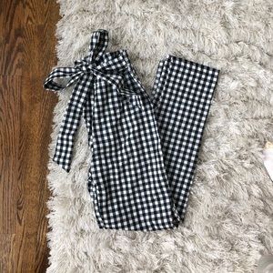 Gingham Tie Pants Size 2